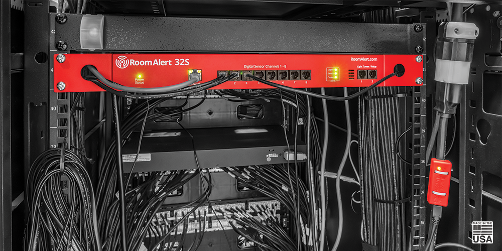 The Room Alert 32S environment monitor is designed for secure, comprehensive facility monitoring.